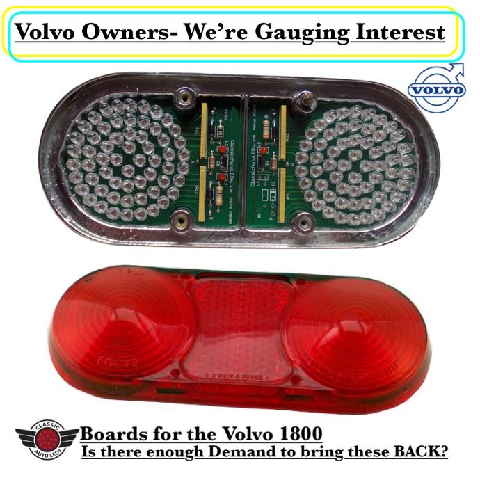 Volvo 1800 LED Rear Light Board set